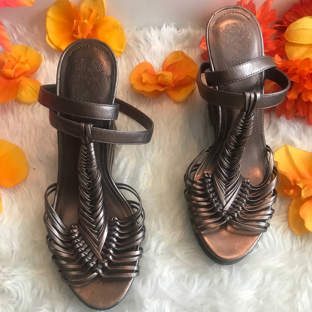 Vince Camuto Wedges Cut Out Heal Sandals
